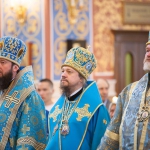 Управляющий Павлодарской епархией сослужил Главе Православной Церкви Казахстана за Божественной литургией в Успенском соборе Астаны