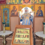 Епископ Варнава совершил Божественную литургию в Троицком храме села Железинка