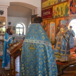 Епископ Варнава совершил Божественную литургию в Троицком храме села Железинка
