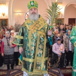 В канун праздника Входа Господня в Иерусалим епископ Варнава совершил всенощное бдение в Благовещенском кафедральном соборе Павлодара