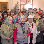 В канун праздника Входа Господня в Иерусалим епископ Варнава совершил всенощное бдение в Благовещенском кафедральном соборе Павлодара