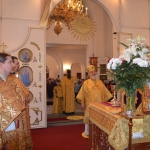 Епископ Варнава совершил Божественную литургию в Благовещенском кафедральном соборе Павлодара