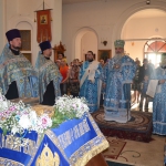 В канун праздника Успения Пресвятой Богородицы епископ Варнава возглавил всенощное бдение в Благовещенском кафедральном соборе Павлодара