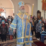 В канун праздника Благовещения Пресвятой Богородицы в Благовещенском кафедральном соборе Павлодара совершено всенощное бдение