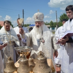 Для звонницы Трехсвятительского храма села Теренколь изготовлены и освящены новые колокола