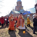 Божественная литургия архиерейским чином совершена в Светлый Четверг в Ильинском храме села Песчаное