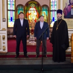В день праздника Пасхи Христовой Благовещенский кафедральный собор Павлодара посетили представители руководства области и города