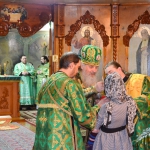 Престольный праздник нижнего храма Иверско-Серафимовского собора города Экибастуза