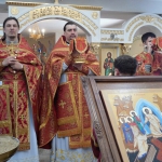 В субботу Светлой седмицы благочинный Павлодарского церковного округа возглавил Божественную литургию в Никольском храме Павлодара