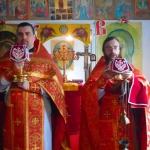 Пасхальная Божественная литургия в Пантелеимоновском молитвенном доме села Башмачное