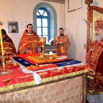 В Светлую Среду епископ Варнава совершил Литургию в Трехсвятительском храме села Теренколь