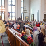 В Неделю 12-ю по Пятидесятнице епископ Варнава совершил Божественную литургию в Благовещенском кафедральном соборе Павлодара