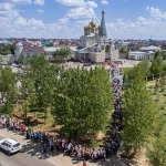 Епископ Варнава принял участие в торжествах по случаю принесения чудотворной Казанской иконы Божией Матери в Караганду