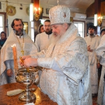 В Крещенский сочельник епископ Варнава совершил Божественную литургию и великую вечерню в Христо-Рождественском соборе Павлодара