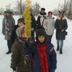 Рождество Христово отметили в приходах сел Теренколь и Жанабет Качирского района